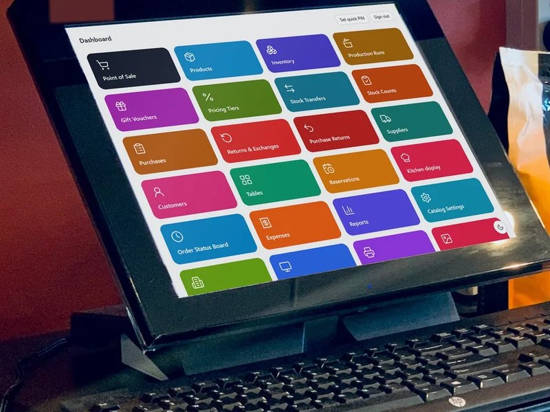 Touch-screen POS monitor