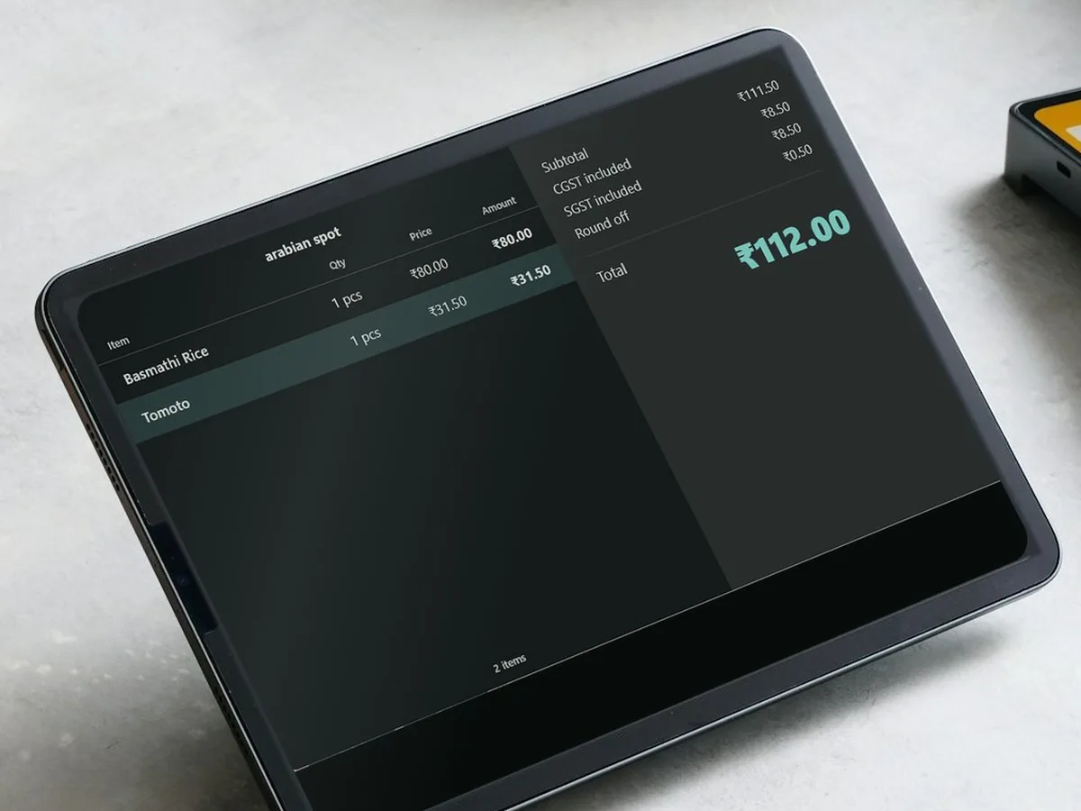 SELLO Retail customer display screen on a POS terminal